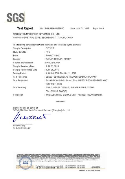 Cina Linq Bike (Kunshan) Co., Ltd. Sertifikasi